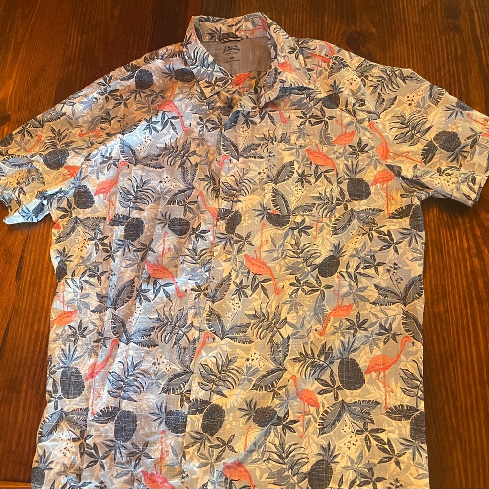 Button Front Tropical Shirt